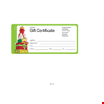 Christmas Gift Certificate Template Free example document template