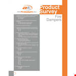 Printable Product Survey Template example document template