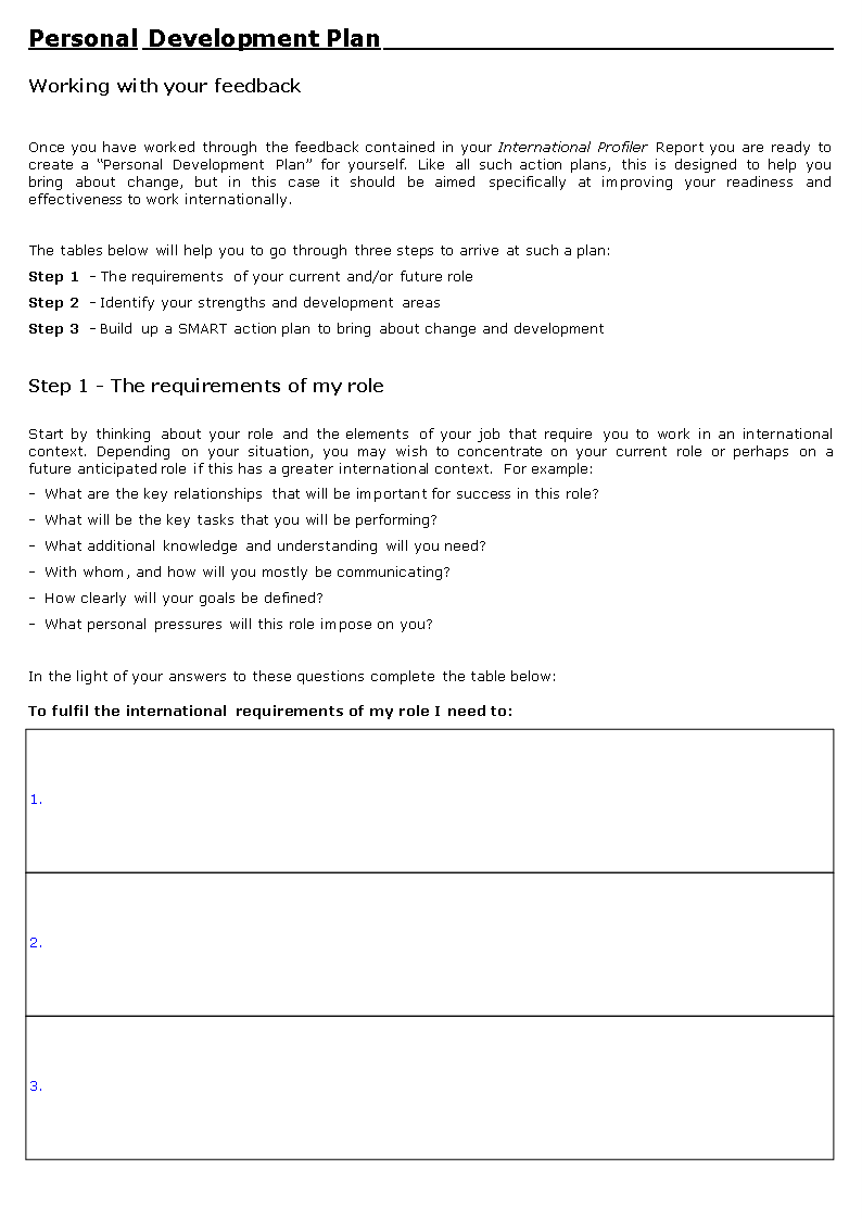 personal development plan Main Image personal development plan