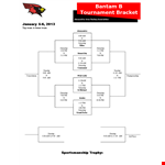 Free Tournament Bracket Template - Easy-to-Use | Saturday & Sunday example document template