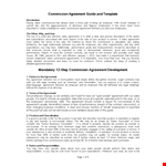 Commission Agreement Template - Create an Effective Sales Agreement with Your Company's Employee example document template