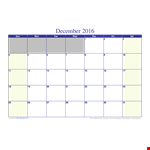 Free Printable Monthly Calendar Template example document template
