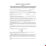 Download a Professional Sublease Agreement Template - Perfect for Sublessees & Sublessors example document template