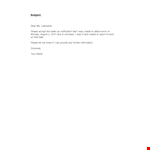 Unable to Attend Work Due to Illness - Sick Leave Email Template example document template