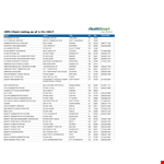 Client Phone List Template example document template