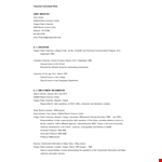 Librarian Curriculum Vitae example document template