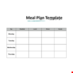 Ultimate Meal Plan Template for Breakfast example document template