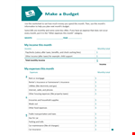 Pdf Make Budget Worksheet example document template
