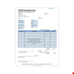 Affordable Official Catering Services - Invoice, Budget, Phone Support example document template