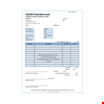 Affordable Official Catering Services - Invoice, Budget, Phone Support example document template 