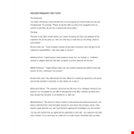 Relocation Resignation Letter Format example document template