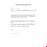 Effective Demand Letter Template for Requesting Payment | Check Amount Included example document template