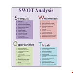Free Swot Analysis Template | Download Now example document template