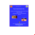 Project Implementation Schedule Template for Malaria Project example document template