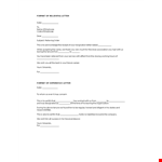 Relieving Letter Example example document template
