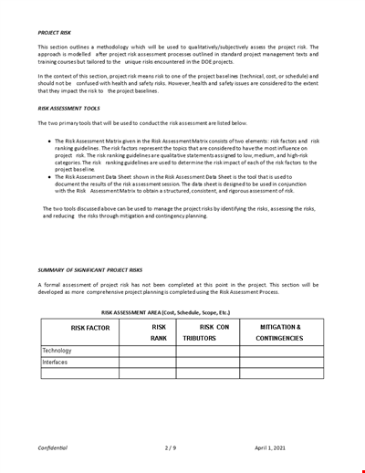 Project Risks Management