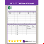 Crypto Trading Journal Template example document template