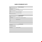 Promissory Note Template with Interest for Borrowers example document template