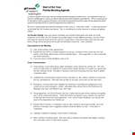 Emergency Family Meeting: Template for Discussing Family Matters, Troop Updates, and Girls' Concerns example document template