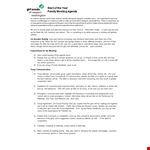 Emergency Family Meeting: Template for Discussing Family Matters, Troop Updates, and Girls' Concerns example document template 