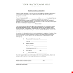 Customizable Payment Agreement Template for Patient Treatment & Insurance example document template