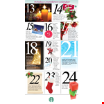 Holiday Countdown Calendar Template - Check Your Holiday Countdown with this Template for Everyone! example document template