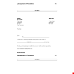 Late Payment Letter Template example document template
