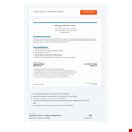 Retail Sales Supervisor Resume - Expert in employee management, retail operations, Denver example document template