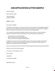 Letter Format For Job Application Images And Photos Finder