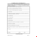 Certificate Of Conformance Google Docs example document template