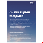 Simple Basic Business Plan Template example document template