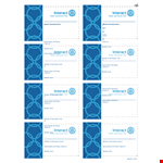 Rotary Membership Card Design Template - Sponsored Since example document template