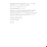 Free Recruiting Email Template example document template