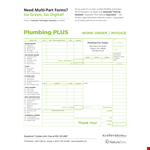 Digital Plumbing Invoice Forms | Cfeogjkgoq | Xcelerator example document template