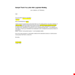 Meeting Thank You Letter Template example document template