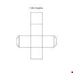 Printable cube Template example document template