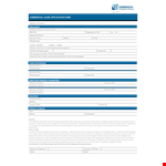 Commercial Lease Application Form Pdf example document template