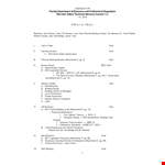 Professional Business Agenda example document template