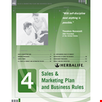 Sales and Marketing Plan Template for Distributors | Herbalife example document template