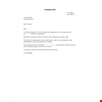 Standard Resignation Letter Template - Free & Easy to Use example document template 