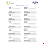 Efficient Contact List Template for Neighbors example document template