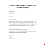 architectural-manager-job-application-letter