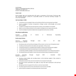 Technical Marketing Manager Resume example document template