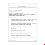 Pantry Cook Job Description - Company, Employee, Kitchen example document template