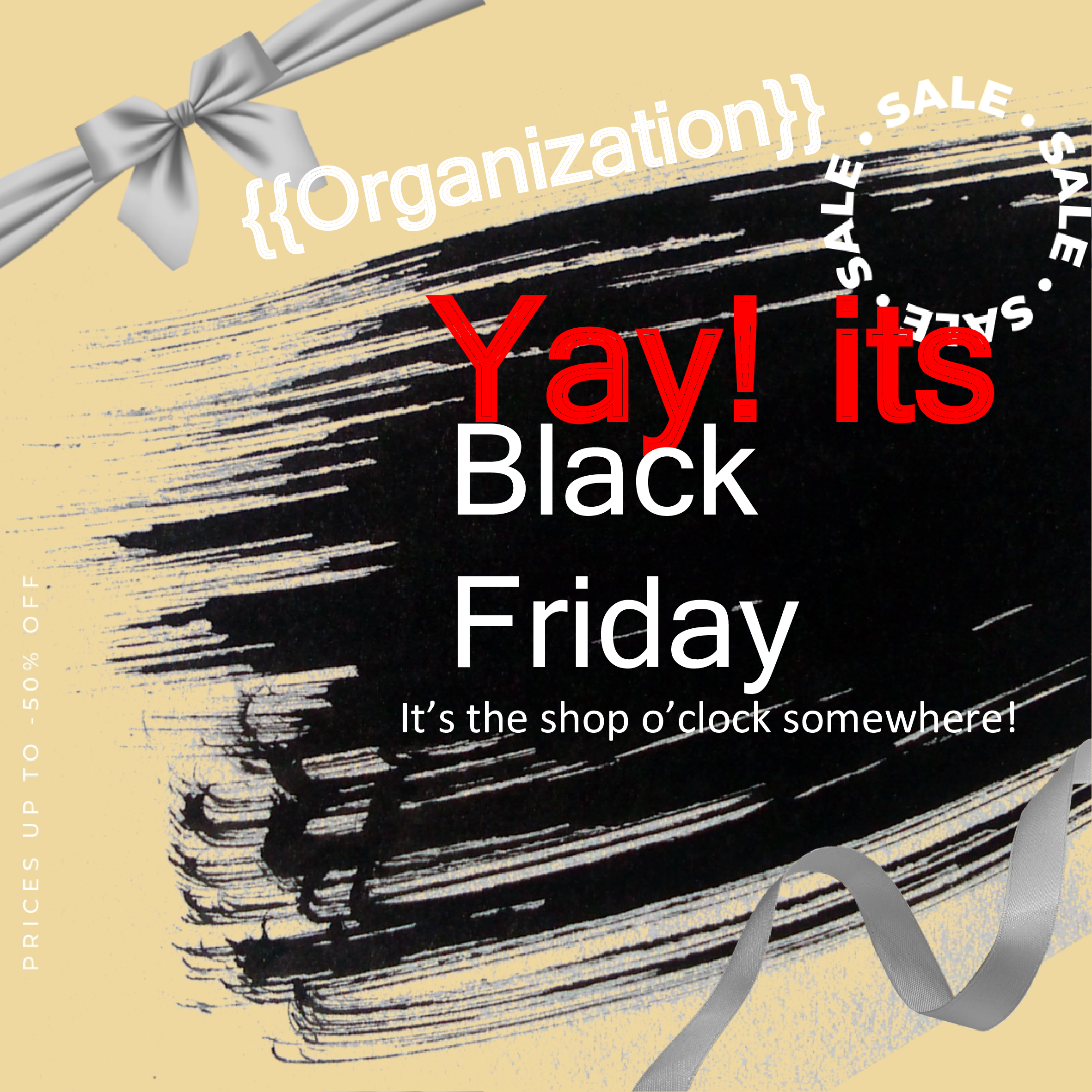 black friday social media post template