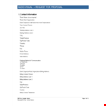 Create an Effective Request for Proposal Template | Company Event example document template