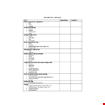 Generic New Employee Checklist Template example document template