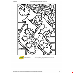 Christmas Stocking Coloring Page example document template