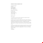 Employment Consultant Job Application Letter example document template