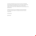 Requesting a Salary Increase: Tips for Writing a Successful Letter example document template